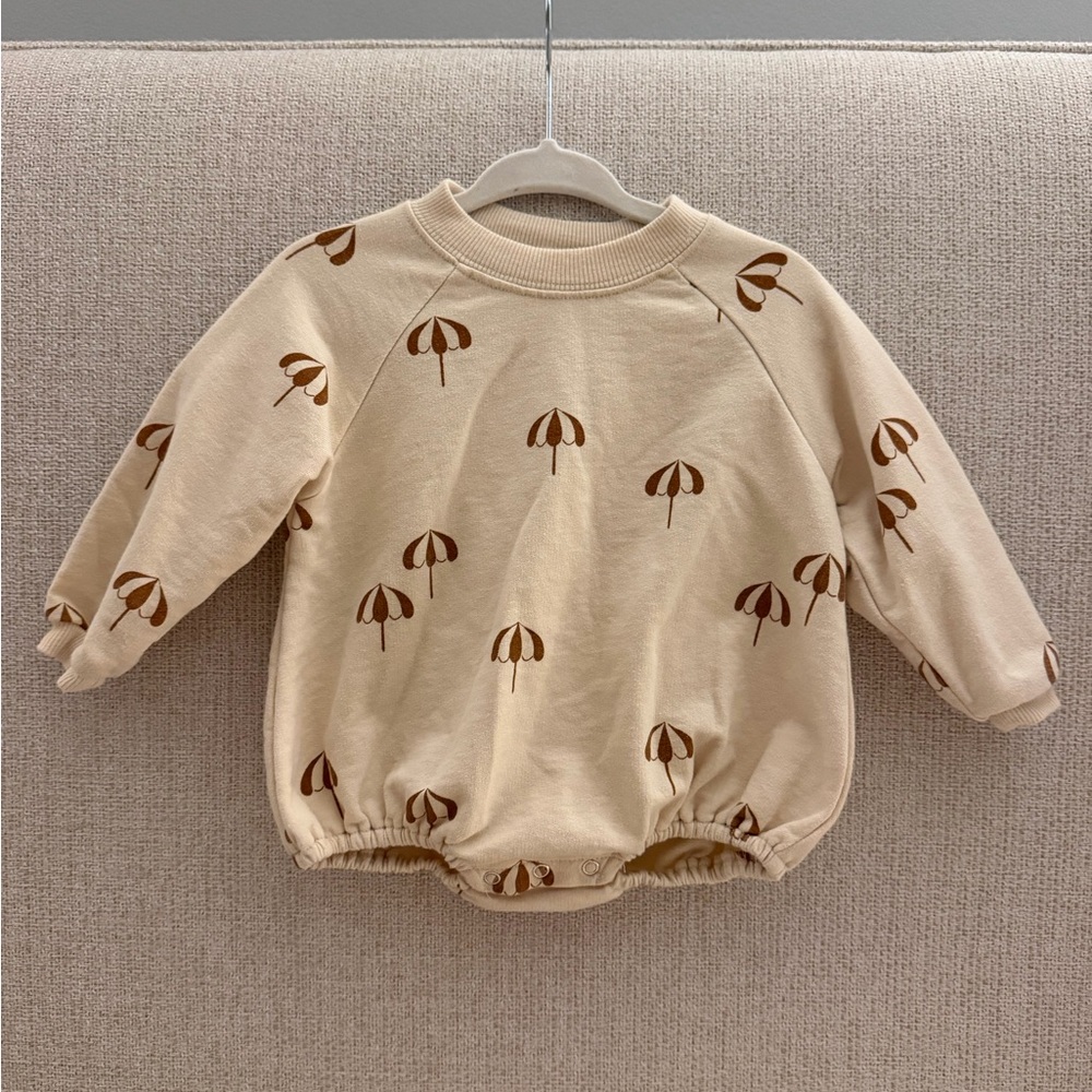 Rylee & Cru Umbrella Kids Sweatshirt Bubble Romper